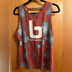 Burn Boot Camp Women's Red Tie-Dye Tank Top